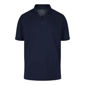Slowear Zanone Open Collar Polo Shirt Blue Mens